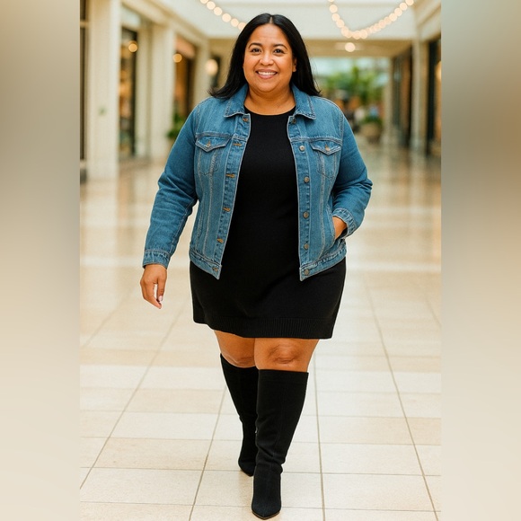 BN Torrid Black Bow Tie Stiletto Knee Boots Size 10WW - Picture 4 of 13